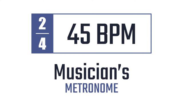 45 BPM - 2/4 - Metronome смотреть онлайн
