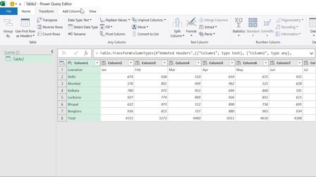 Transpose Data in Power Query | Advanced Excel Power Query By Jitendra Kumar смотреть онлайн
