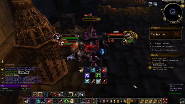 WoW - level 28 Survival Hunter solo'ing The Stockades смотреть онлайн