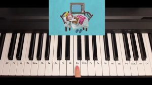 СПЯТ УСТАЛЫЕ ИГРУШКИ на пианино одним пальцем / Как играть колыбельную на пианино одной рукой