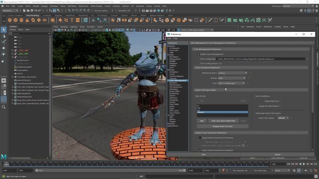 Color Management in Maya: ACES default смотреть онлайн