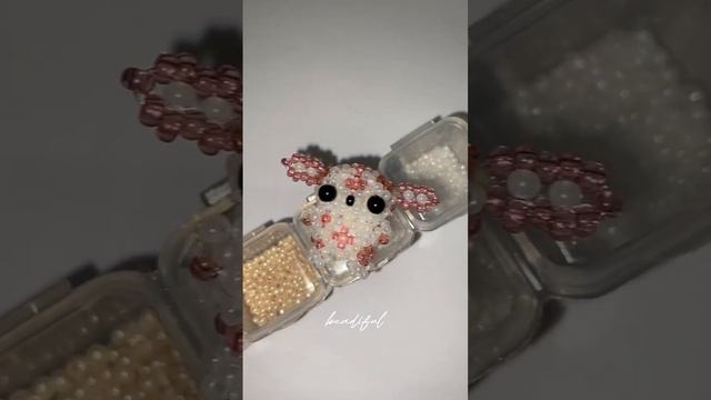 схема на мини зверька #beads #бисер #бисероплетение #кольцо #beadsjewellery #amigurumi #амигуруми