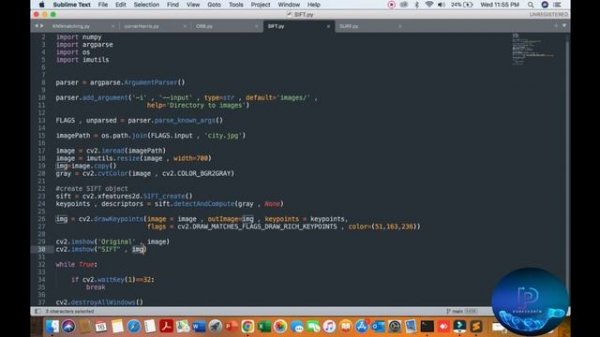 Feature detection (SIFT, SURF, ORB) – OpenCV 3.4 with python part 2
