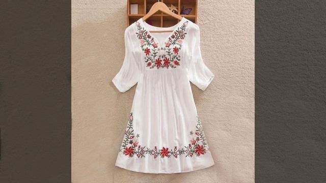 Most stylish embroidered fabric blouse & tops designs 2021 - Gorgeous embroidery pattern for tops смотреть онлайн