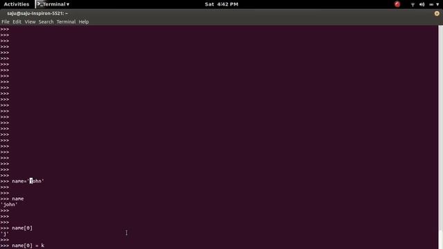 Python TypeError: 'str' object does not support item assignment смотреть онлайн
