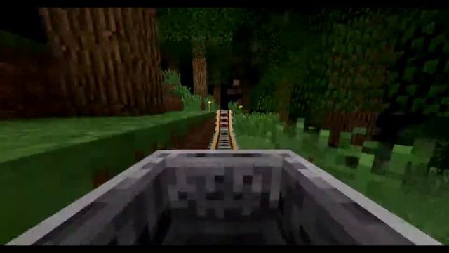 Minecraft Roller Coaster катаемся на Вагонетке смотреть онлайн