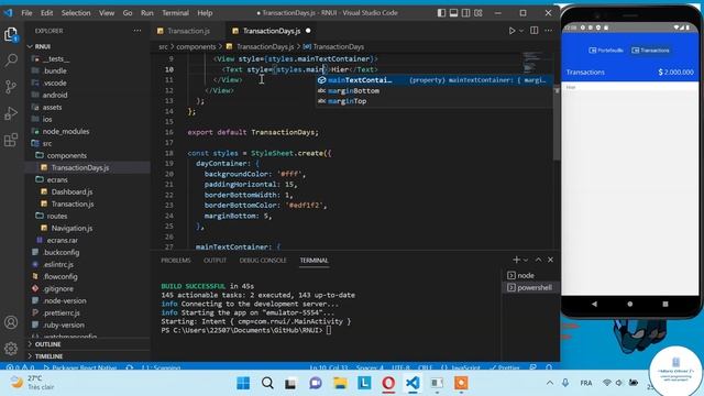 React Native - Mobile Bank APP UI - Partie II смотреть онлайн