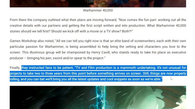 Henry Cavill Warhammer 40k Cinematic Universe OFFICIALLY GREENLIT At Prime Video смотреть онлайн