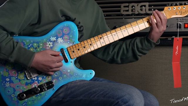 Fender Custom Shop Vintage 68 Blue Flower Telecaster смотреть онлайн