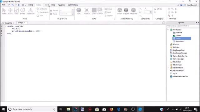 Roblox Studio: How to make a random number generator смотреть онлайн