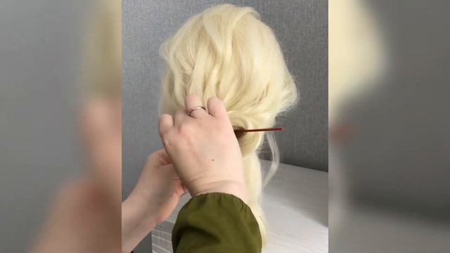 Красивая причёска. Свадебная причёска для невесты. Прическа на выпускной. Мк низкий пучок смотреть онлайн