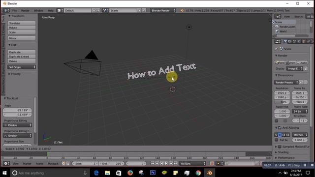 How to add text on blender смотреть онлайн