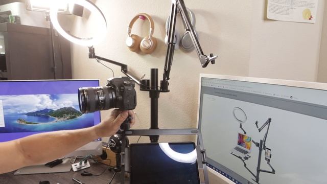 Desktop 6 in 1 Multi Arm Stand Setup смотреть онлайн