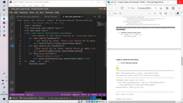 Lab 3.5.7 - Create a Python Unit Test смотреть онлайн