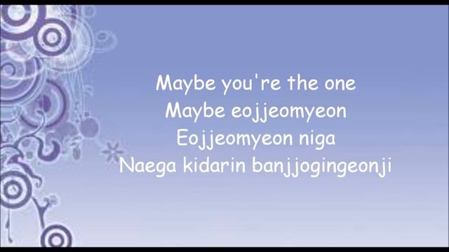 Maybe W/(lyrics) - Sunye