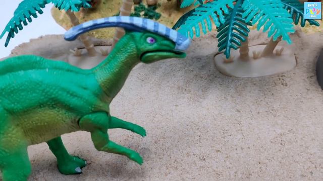 DIY Dinosaur Mini Jurassic Park! Volcano Eruption With Science Kit. Pteranodon, Stegosaurus Dinos смотреть онлайн
