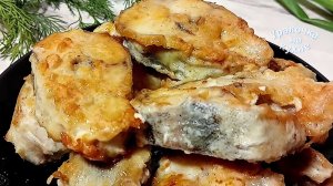Нежнейшая жареная  рыба (минтай) в кляре на сковороде! Как пожарить минтай Вкусно ! Кляр для рыбы