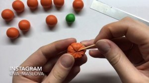 ПРОСТОЙ Мастер-класс / Тыква из полимерной глины / овощи из полимерной глины / Polymer clay