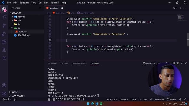 Como usar ArrayList no Java - Curso Java POO Aula #10 смотреть онлайн