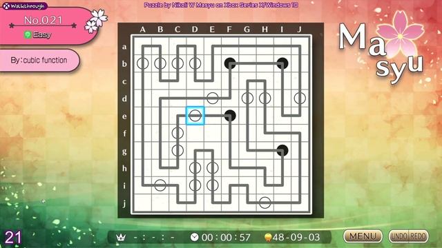 Walkthrough - Puzzle by Nikoli W Masyu (XSX/W10) - All Solutions смотреть онлайн