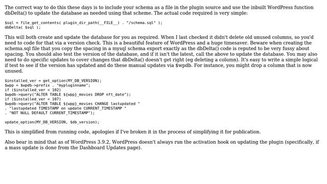 Wordpress: How to implement WordPress plugin update that modifies the database? (2 Solutions!!) смотреть онлайн
