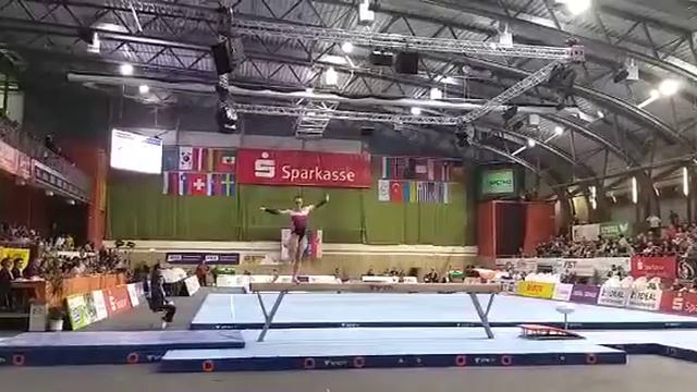 Marlies Männersdorfer World Cup Artistic Gymnastics Cottbus 2019 BB смотреть онлайн