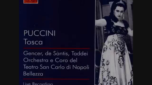 Leyla Gencer - Vittorio de Santis - Love duet - Tosca - 1955 смотреть онлайн