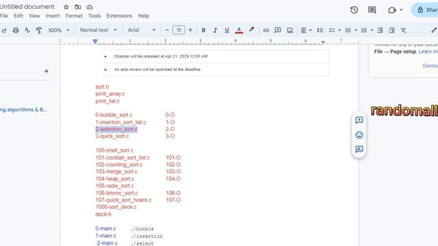 0x1B. C - Sorting algorithms & Big O (Mandatory) смотреть онлайн