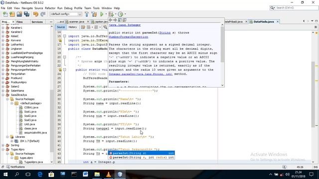 Program java menampilkan data pribadi menggunakan bufferedReader смотреть онлайн