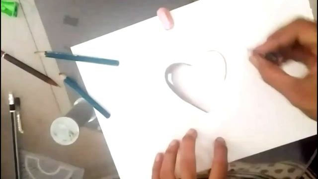 3d heart sketch/art by rahul shende/love смотреть онлайн