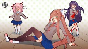 Литературный клуб "Доки Доки" [Just Monika] перевод / песня на русском от Radiant Records