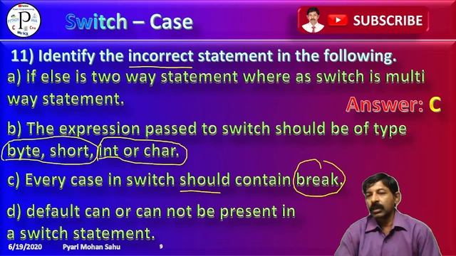 Java Live 3 |Ternary Operator and Switch - Case MCQ and Program смотреть онлайн
