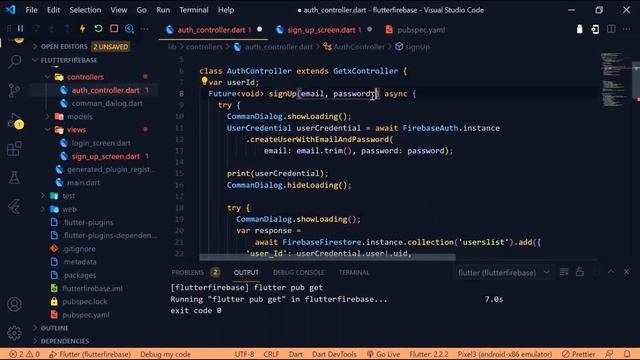Complete Flutter Firebase Series Part 3 | Save User Data to Firebase Firestore Database | HINDI смотреть онлайн