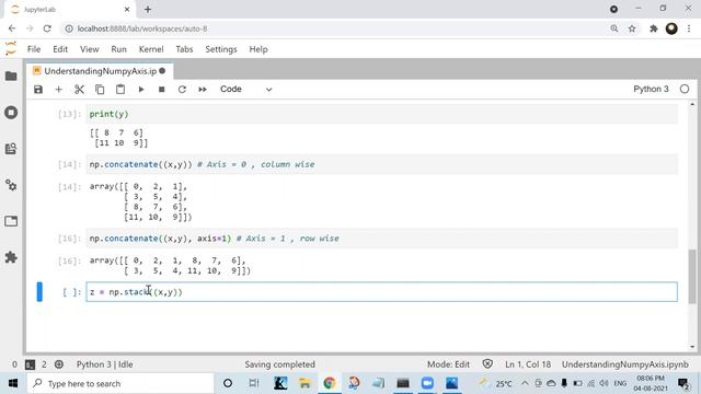 Understanding Numpy Axis for 2-D Array смотреть онлайн