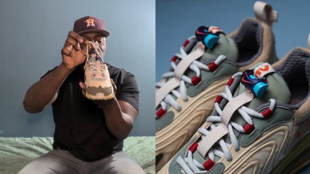 'Cactus Trails' Air Max 270 React, the latest Nike x Travis Scott collab UNBOXING смотреть онлайн