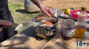 Сочный стейк из лосося на мангале. Быстро и вкусно!