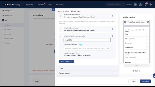 TikTok Lead Generation Ads смотреть онлайн