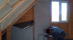 Как утеплить фронтон дома изнутри.