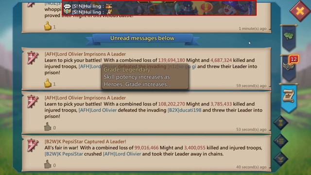 Lords Mobile - Player With Mythic War Gear ZEROED! :) смотреть онлайн