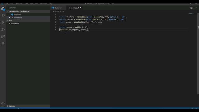 HOUDINI normals pointing inward a curve with VEX смотреть онлайн