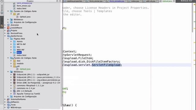 JSP - Upload de Arquivo смотреть онлайн