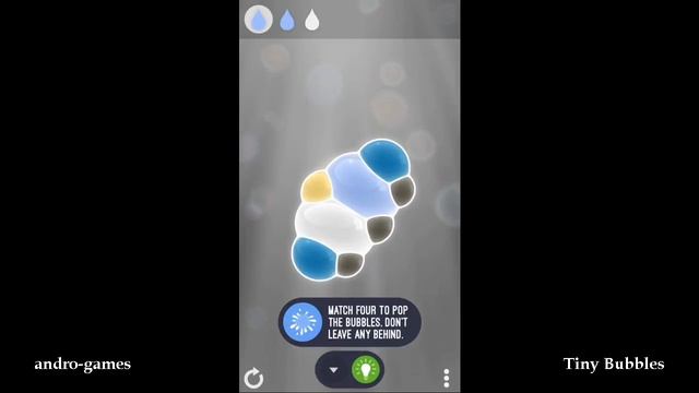 Tiny Bubbles (by Pine Street Codeworks) - puzzle game for Android and iOS - gameplay. смотреть онлайн