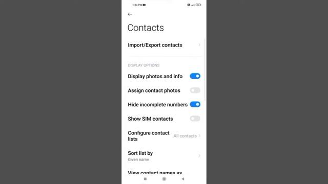 Poco M3 Import / Export Contacts смотреть онлайн