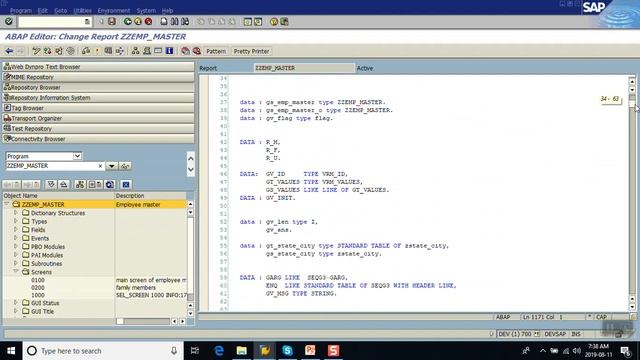 16 multiple table control in sap abap module pool programming смотреть онлайн