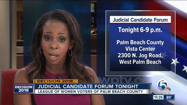 2 judicial candidate forums to be held in Palm Beach County смотреть онлайн