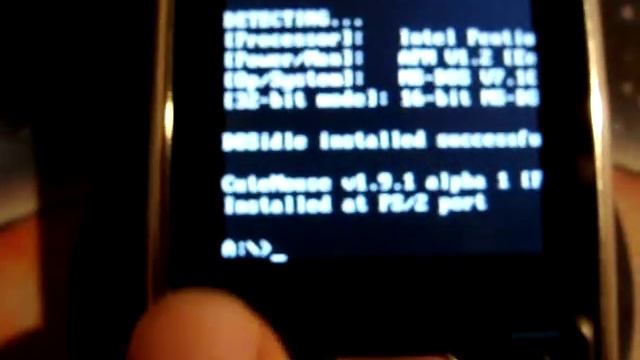 DOS on Nokia E51 (JPC Java emulation) смотреть онлайн