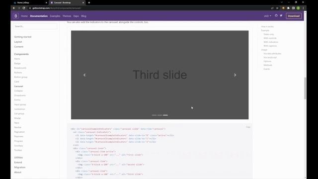 Develop a carousel for homepage using Bootstrap and JavaScript смотреть онлайн