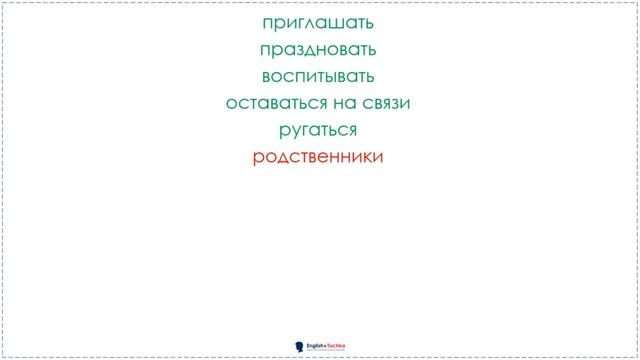 Английский за 2 месяца. Неделя 6. День 3. Слова. Vocabulary Week 6 смотреть онлайн