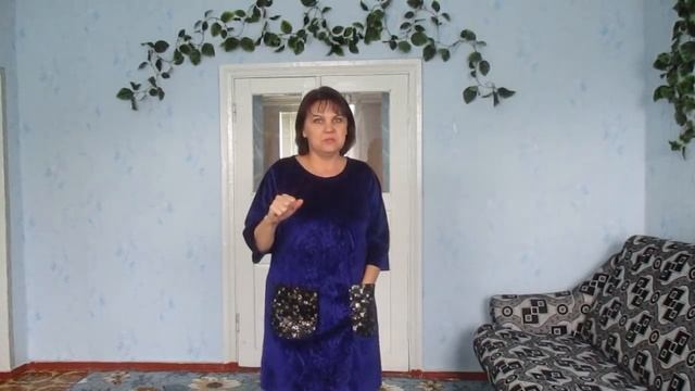 Как сшить платье из бархата с накладными карманами. смотреть онлайн