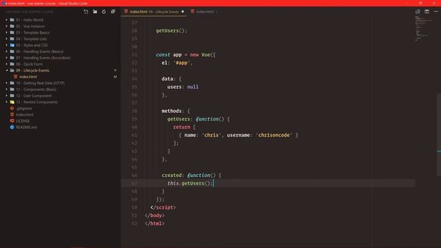 Getting Started with Vue.js: #15 Vue Lifecycle Events смотреть онлайн